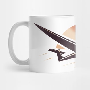 Glider Sailplane Biplane aerial floating soaring Mug